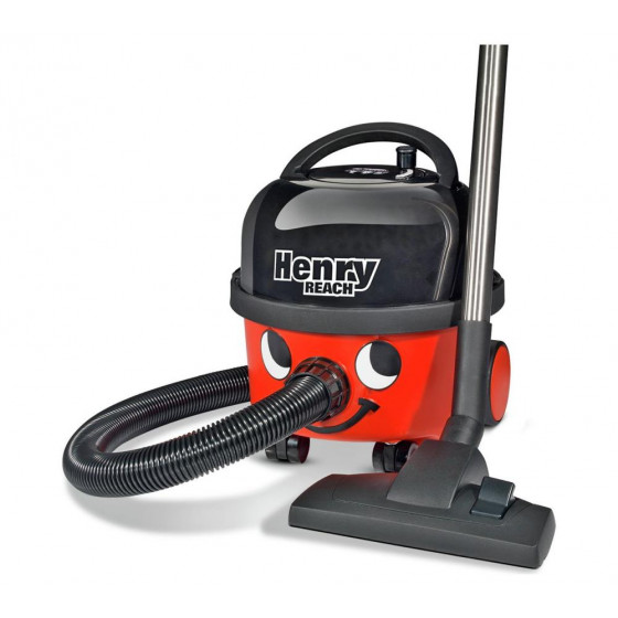 Numatic Henry HRR-160-11 Reach Bagged Cylinder Vacuum Cleaner - Red