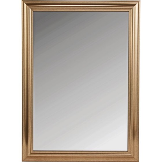 Living Traditional Framed Wall Mirror - Gold (Slight Crack On One Corner)