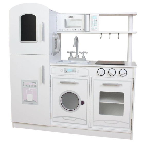 Kiddi Style Universal White Chefs XLarge Childrens Kids Play Toy Wooden Kitchen