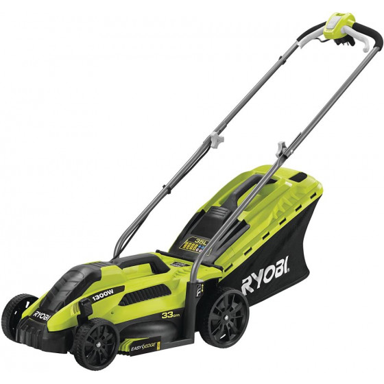 Ryobi RLM13E33S 33cm Corded Rotary Lawnmower - 1300w (No Cable Hangers)