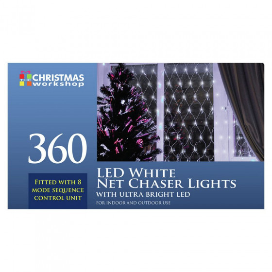 The Christmas Workshop 360 LED Net Chaser Curtain Lights