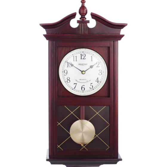 Living Constant Dark Oak Regulator Pendulum Wall Clock