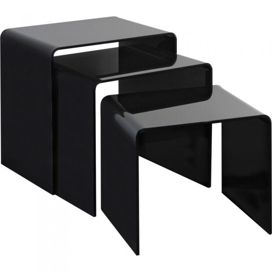 Hygena Mistral Nest of Tables - Black