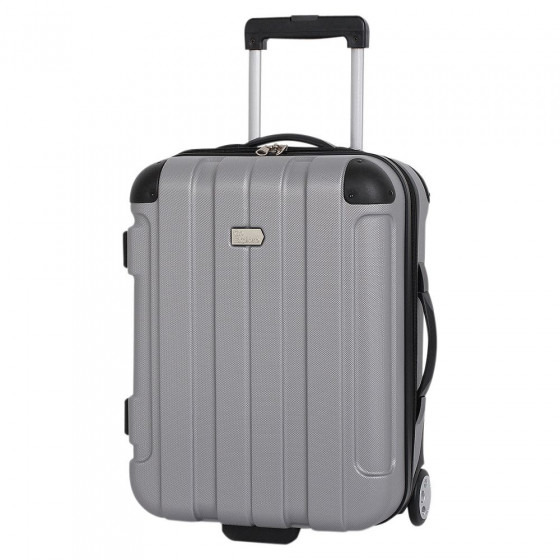 Go Explore Hard Small 2 Wheel Case - Silver.
