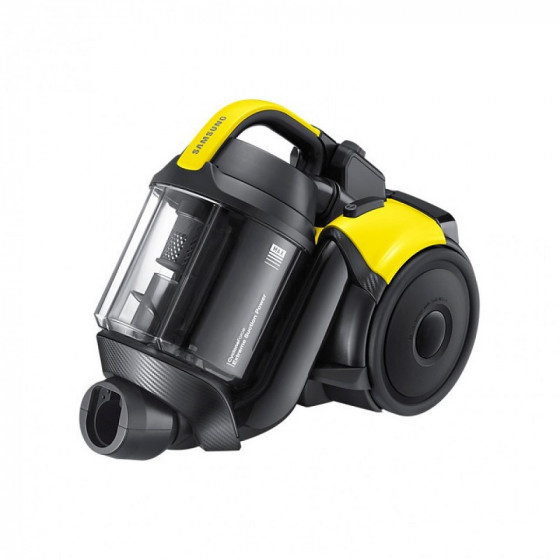 Samsung SC15F50V3 Bagless Cylinder Vacuum Cleaner-Black & Yellow (Machine Only)