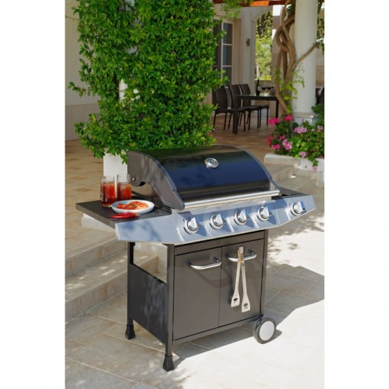 Premium 4 Burner Gas BBQ with Side Burner (No Side Burner Electrode)