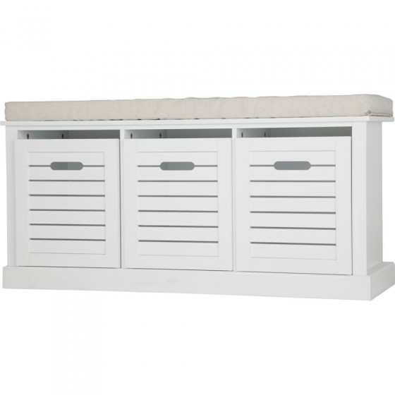 Hereford Storage Bench - White