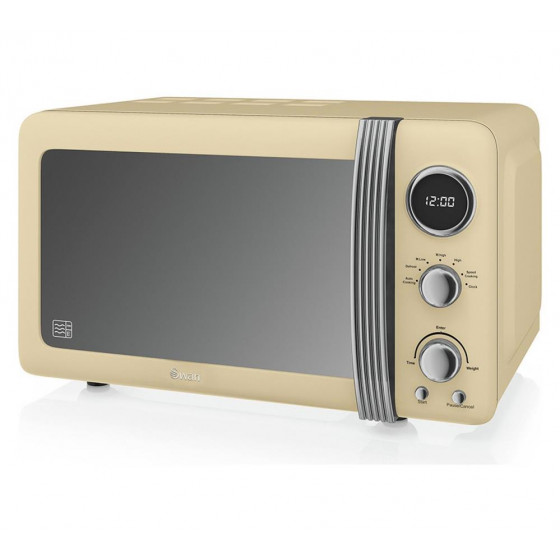 Swan 800W Standard Microwave SM22030CN - Cream