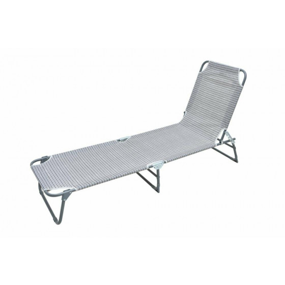 Habitat Metal Folding Sun Lounger - Stripe