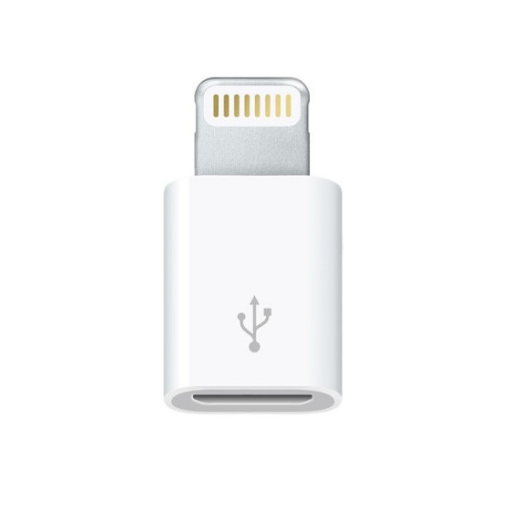 Genuine Apple Lightning to Micro USB Adapter - White