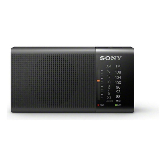 Sony ICF-P36 AM/FM Radio - Black