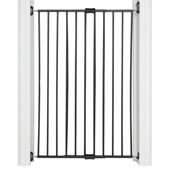 Home Extra Tall Extending Metal Pet Gate - Black