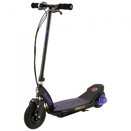 Razor Power Core E100 Electric Scooter - Black/Purple