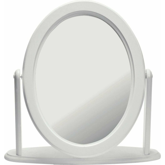 Home Oval Dressing Table Mirror - White (No Fixtures Or Fixings)