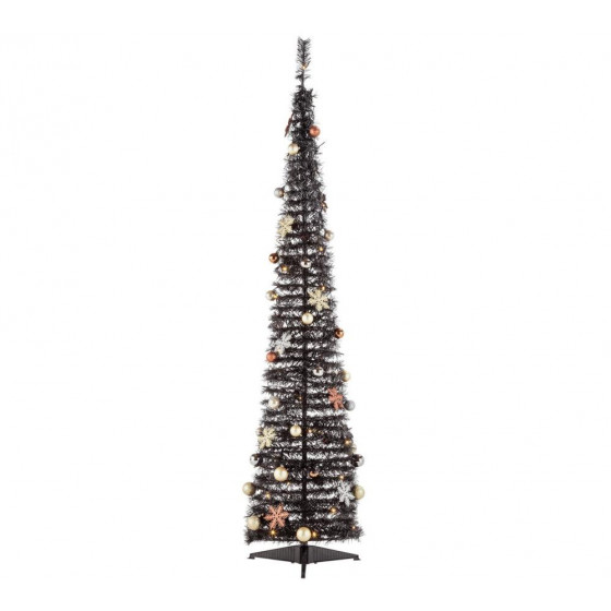 Home Winter Wilderness 6ft Pop Up Christmas Tree - Black