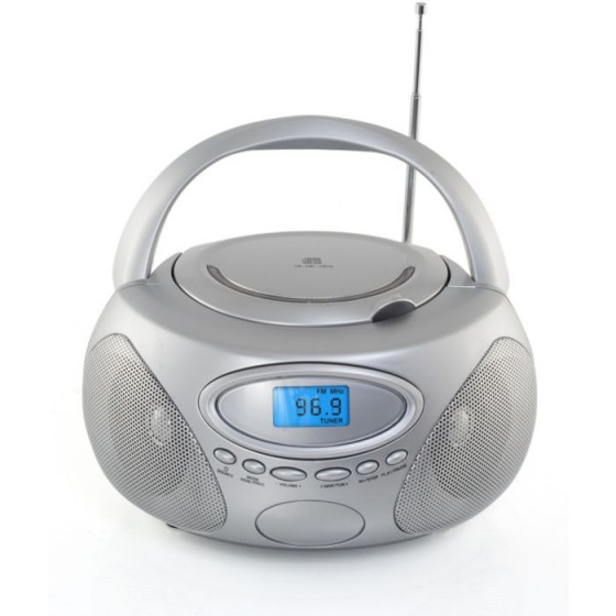 Argos Value Range Portable CD Player Silver Micro HiFi Systems