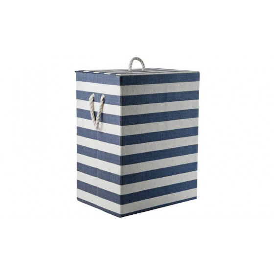 Home 95L Laundry Box - Blue & White