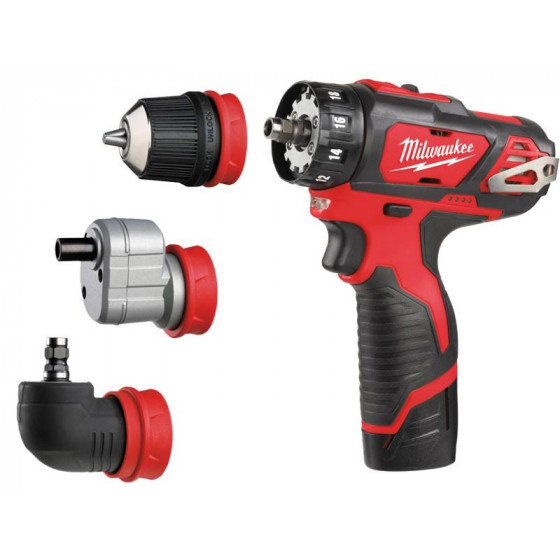 Milwaukee M12BDDXKIT-202C 12v Removable Chuck Drill Driver