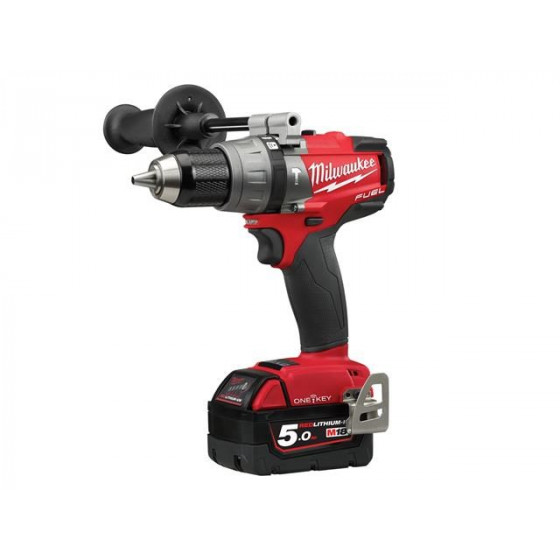 Milwaukee M18ONEPD2-502X 18v Fuel One-Key Combi Drill With 2 Batteries