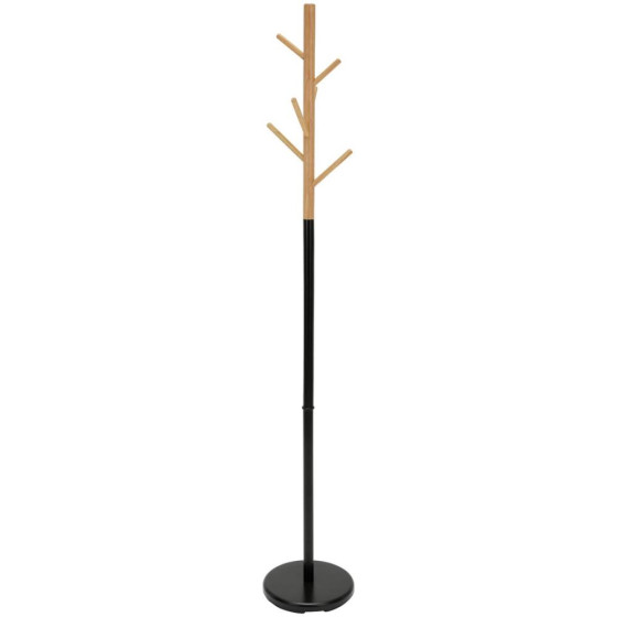 Habitat Wooden Coat & Hat Stand - Black & Brown