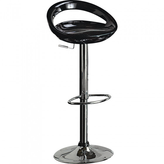 Ottawa Black Gas Lift Bar Stool