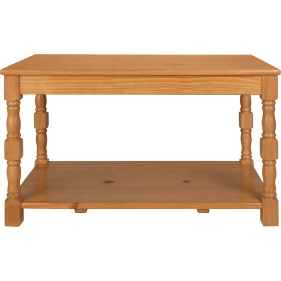 Devon Solid Pine Coffee Table - Oak Effect