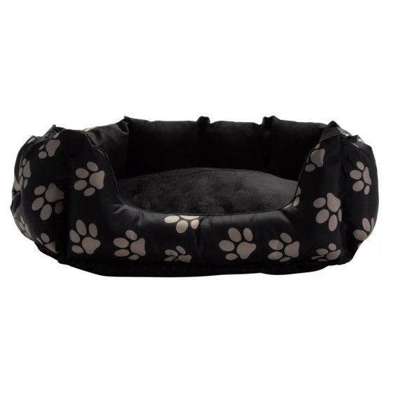 Paw Print Oval Pet Bed - Small