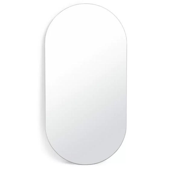 Habitat Pill Shape Rimless Wall Mirror