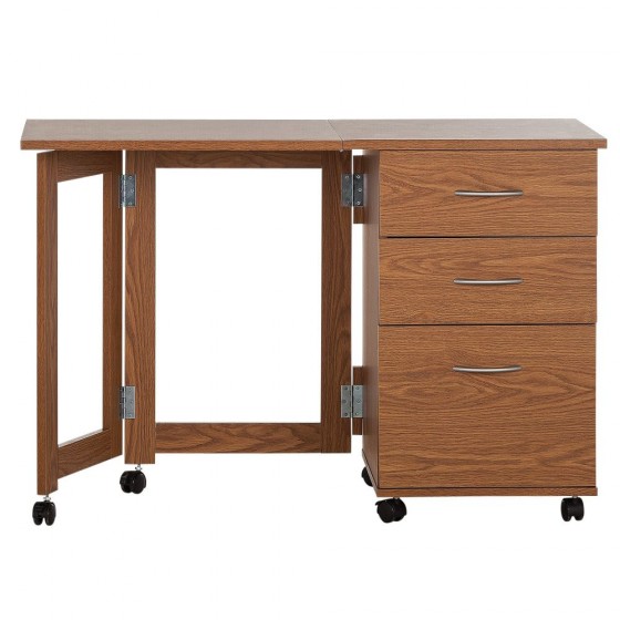 Dino Space Saving Desk - Oak Effect (Damaged Corner)