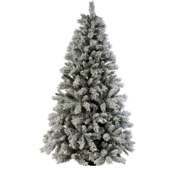 Green Snow Covered Christmas Tree - 6ft (No Base)