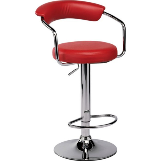 Executive Gas Lift Bar Stool - Red (Slight Damage To Seat)