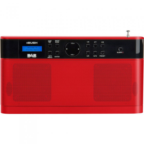 Bush Stereo Dab Radio - Red