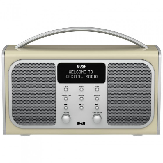 Bush Bluetooth Stereo DAB Radio - Cream (Battery Operated Only)