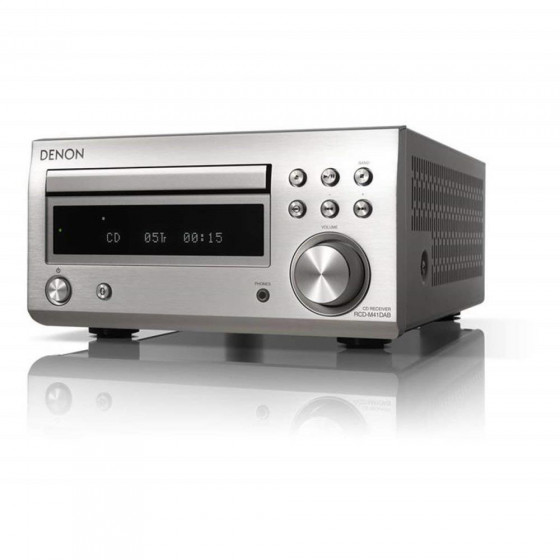 Denon RCD-M41DAB Hi-Fi Receiver CD & Bluetooth - Premium Silver