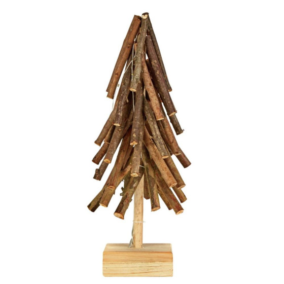 Home Winters Christmas Cabin Tree Light Decoration - Brown