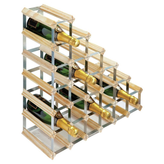 RTA 27 Bottle Under Stairs Wine Rack - Brown