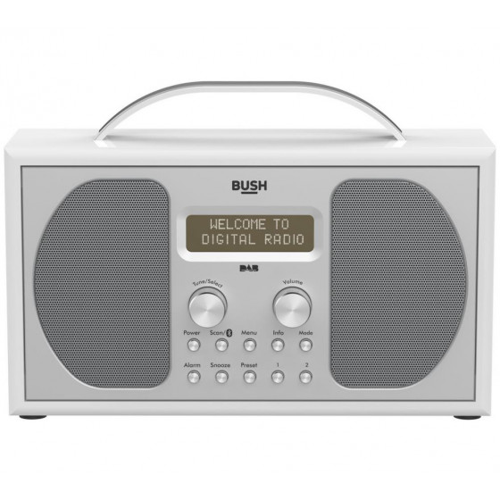 Bush Stereo DAB Radio - Piano Gloss White