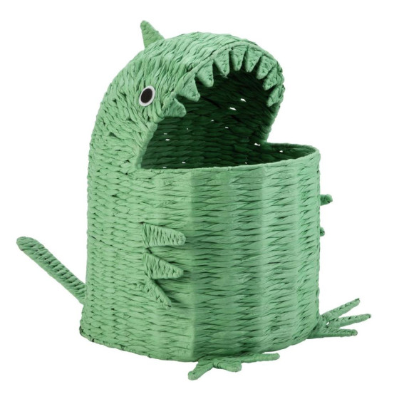 Home Dinosaur Kids Laundry Basket - Green