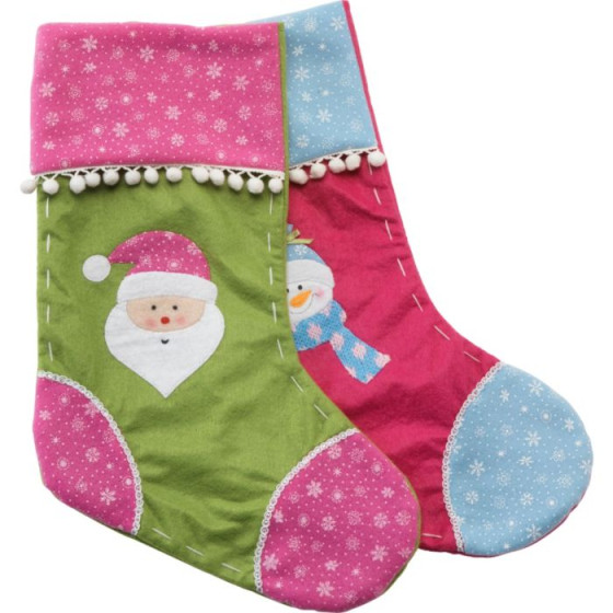 Pack of 2 Santa Christmas Stockings