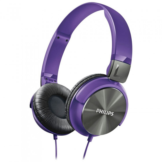 Philips SHL3160 DJ Style On-Ear Headphones - Purple (No Instructions)