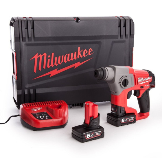 Milwaukee M12 CH-602X Fuel SDS Hammer 12 Volt 2 x 6.0Ah Li-Ion