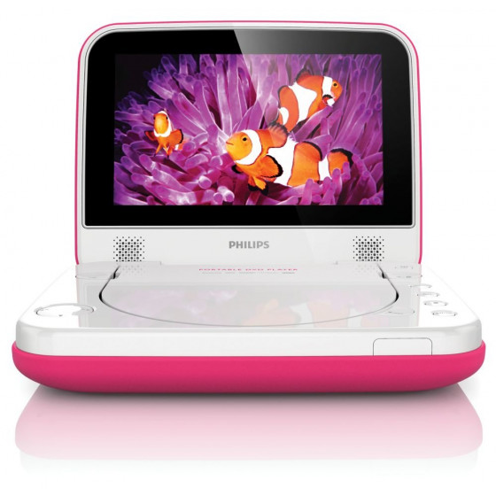Philips PD7006P/05 Spill Resistant 7in Portable DVD Player - Pink (Unit Only)