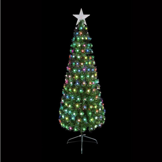 Premier Decorations 3ft Multi-Colour LED Christmas Tree -Green