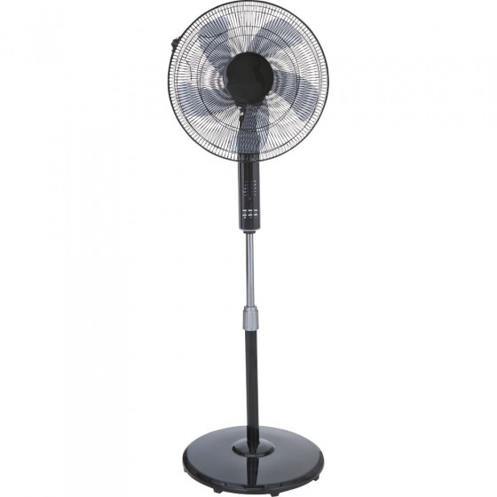 Challenge 16" Inch Black Oscillating Pedestal Fan (No Remote Control)
