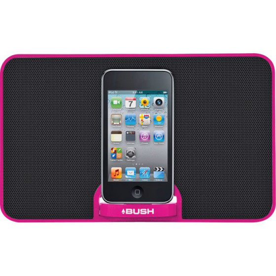 Bush Portable Speaker iPod / iPhone Dock - Pink. (CSPK25WWi)