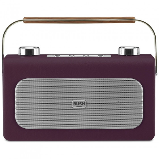 Bush Leather DAB/FM Radio - Aubergine