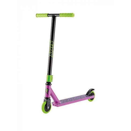 Xootz Stunt Scooter - Toxic Purple & Radioactive Green