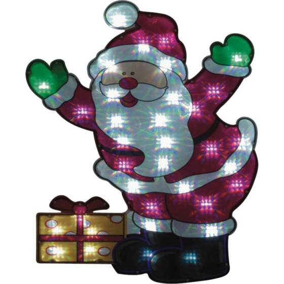 Santa Silhouette Christmas Decoration