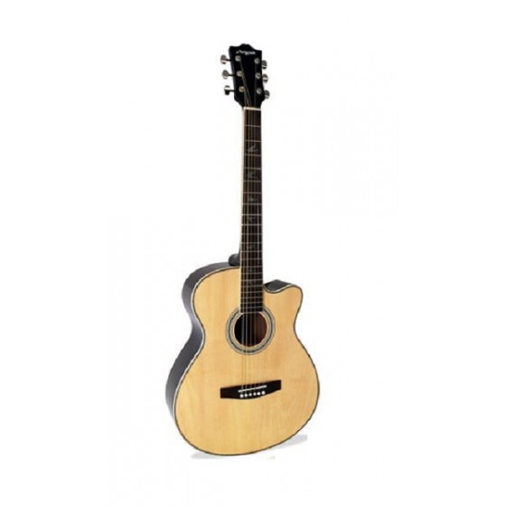 Martin Smith W-401EN Electro Acoustic Guitar With Cutaway - Natural