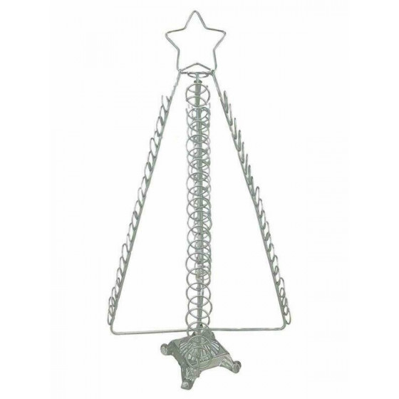 Premier Decorations 50cm Christmas Tree Card Holder - Chrome